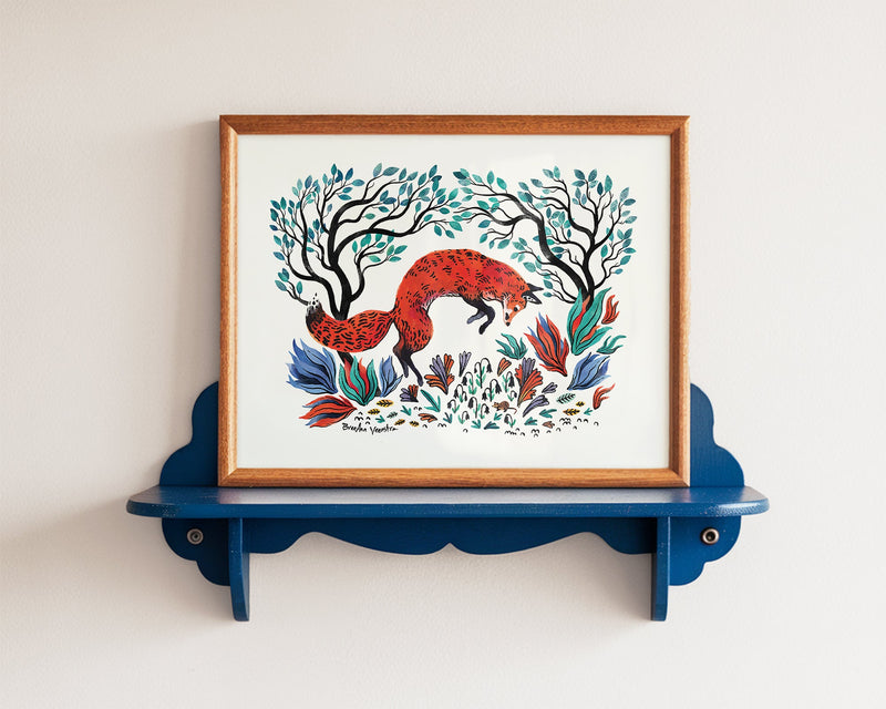 The Fox and the Mouse Art Print-zoom-