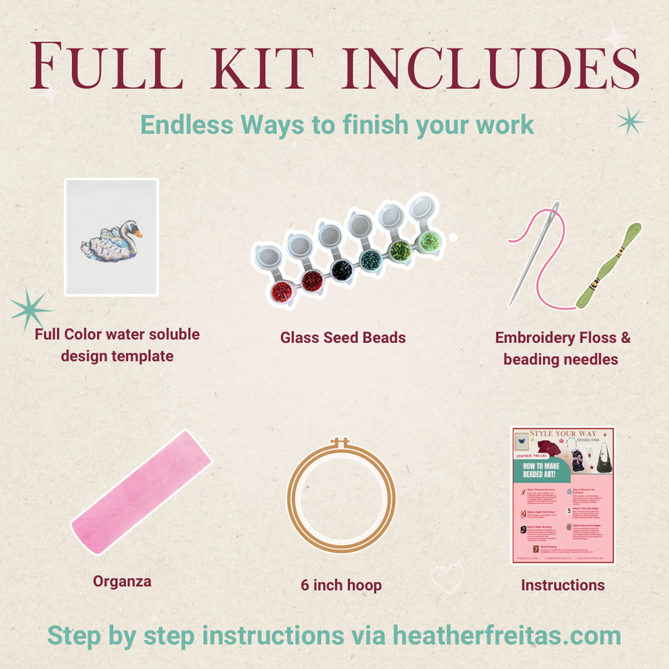 Swan Beaded Art Kit