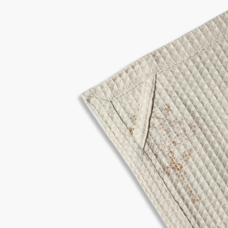 Harmony Cotton Waffle Kitchen Towels – Tawny Orange-zoom-