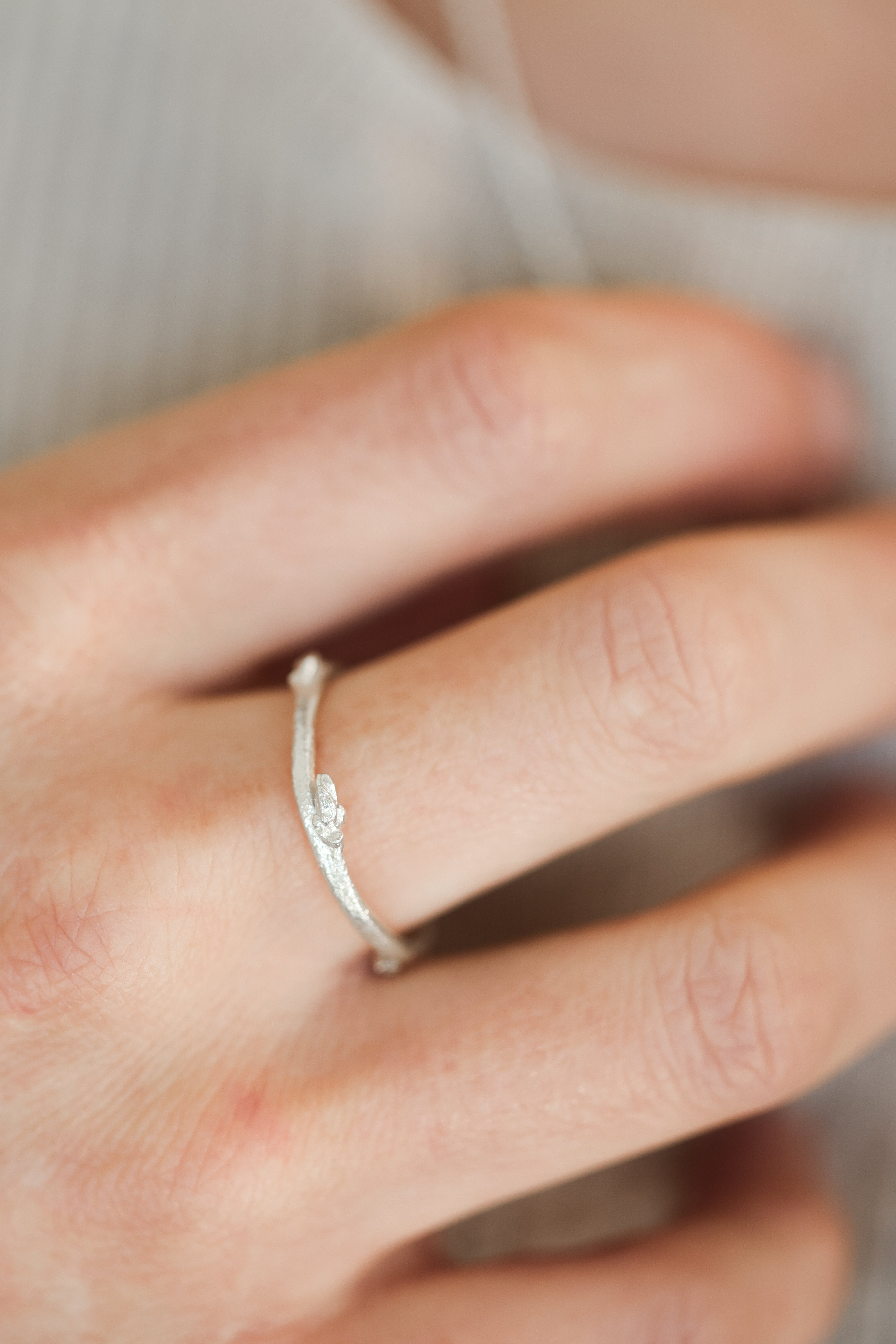 Budding Twig Ring | Recycled Sterling Silver-zoom-10
