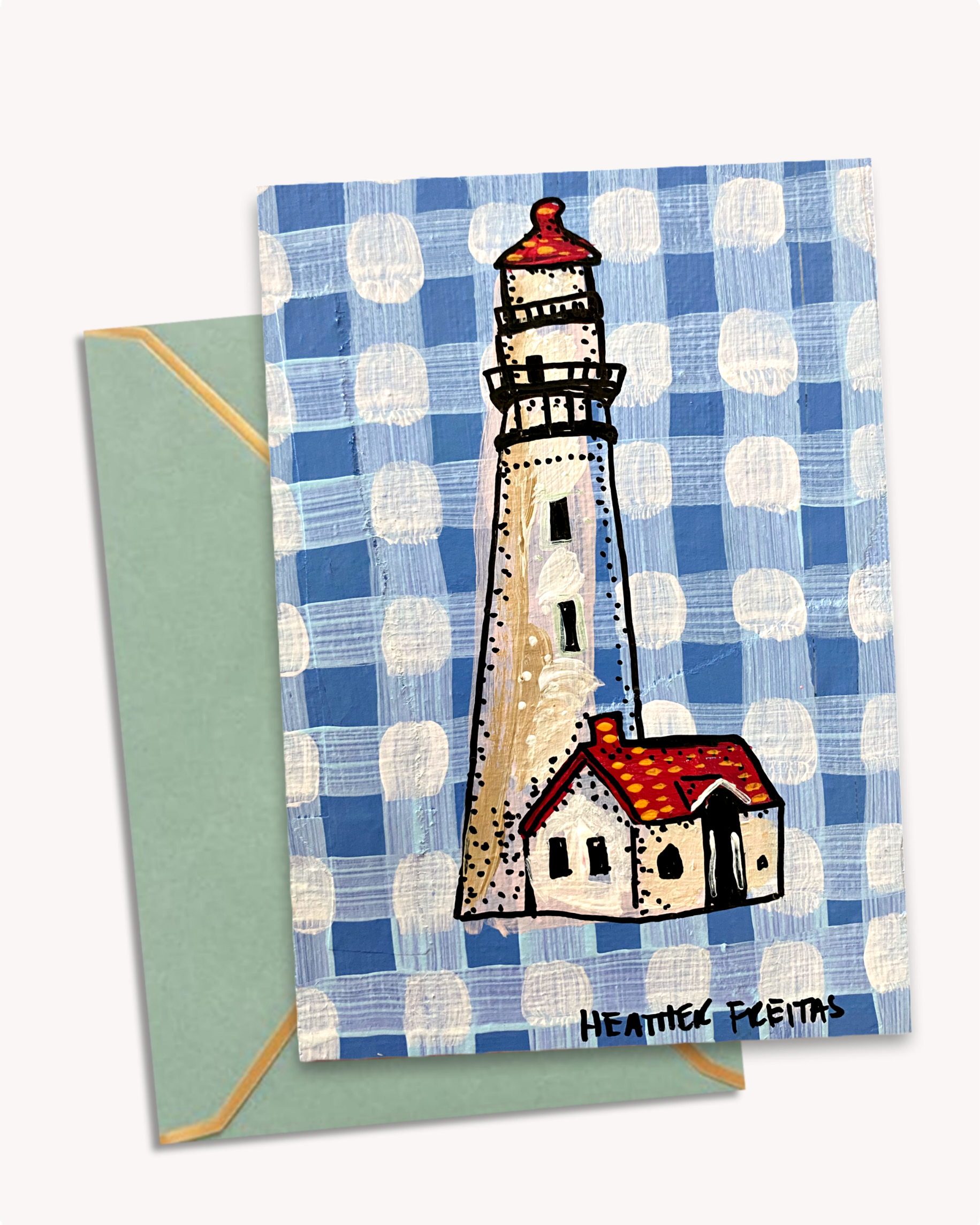 Lighthouse Greeting Card Fine Art Print-zoom-1