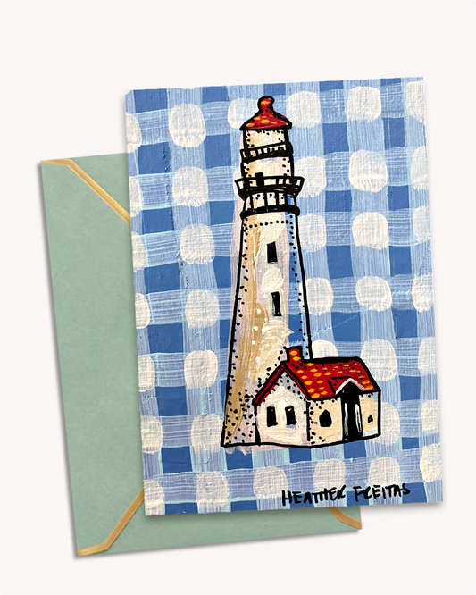 Lighthouse Greeting Card Fine Art Print