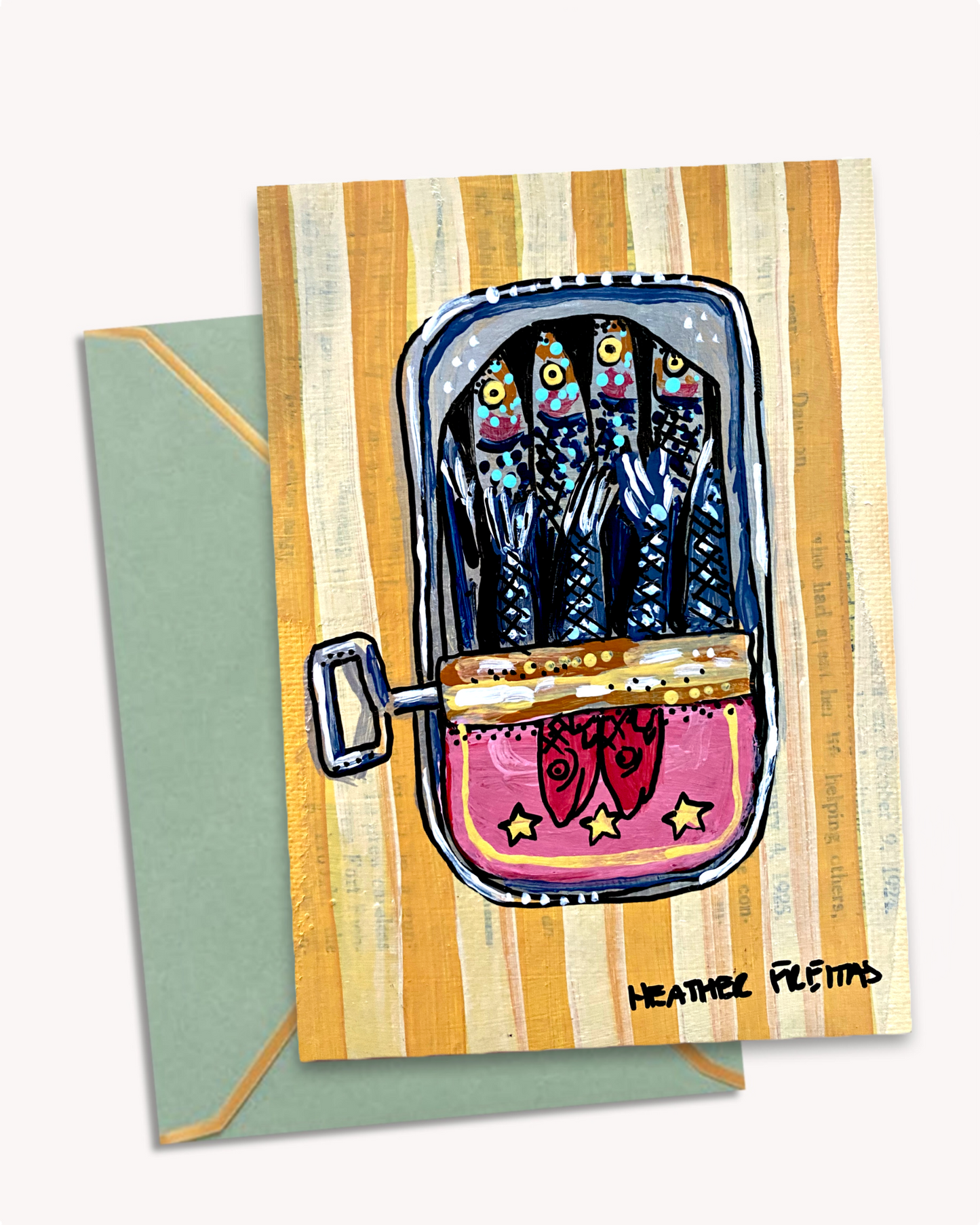 Sardines Greeting Card Fine Art Print