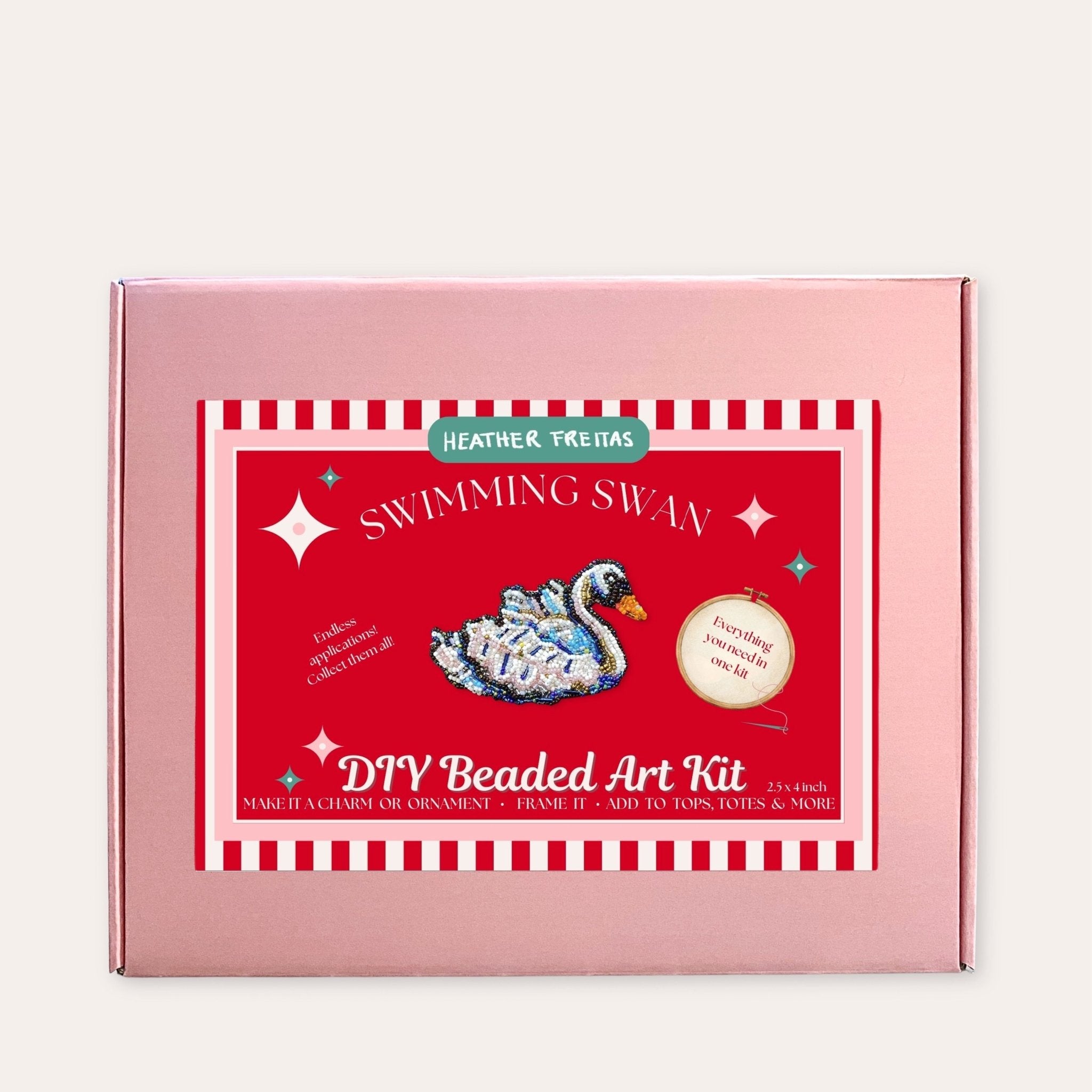 Swan Beaded Art Kit - Aware House