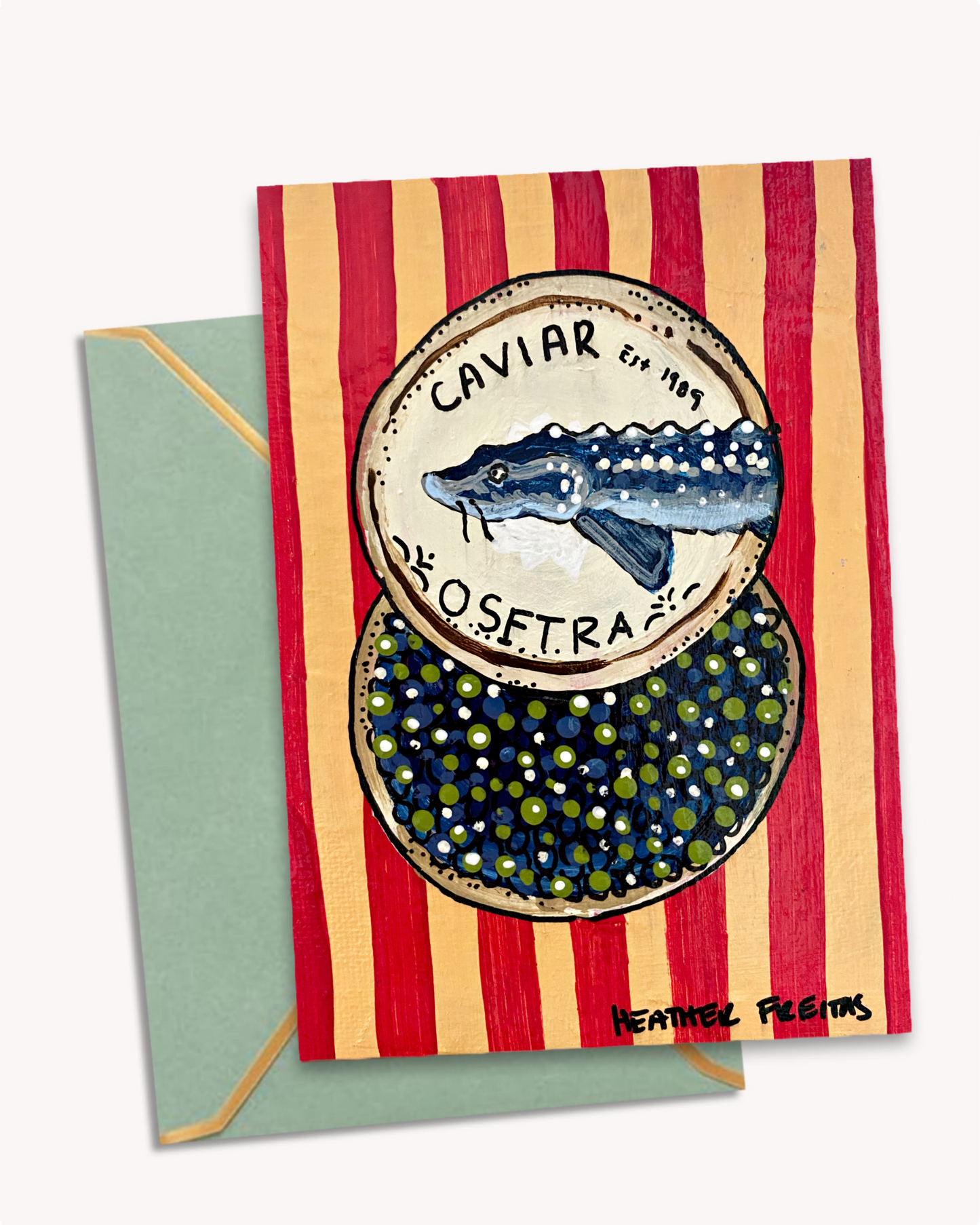 Caviar Greeting Card Fine Art Print