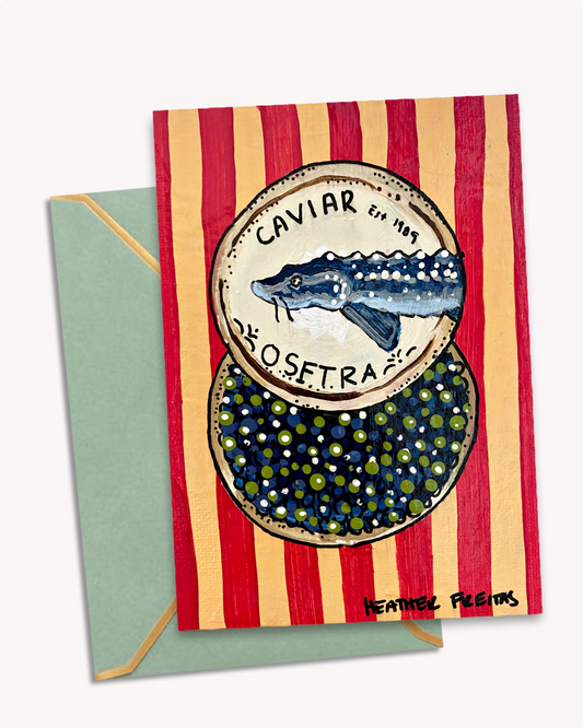 Caviar Greeting Card Fine Art Print
