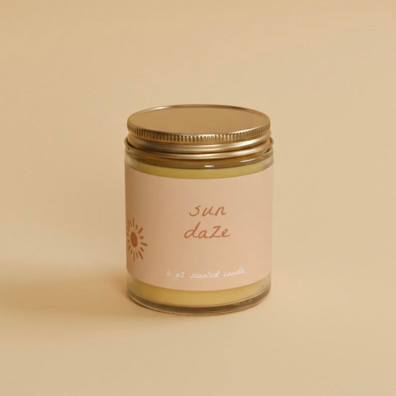 Sun Daze Aromatherapy Beeswax Candle-zoom-