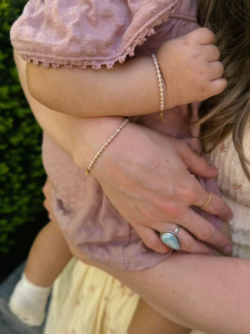 Blush & Gold Layer Bracelet | 14K Gold Filled-zoom-