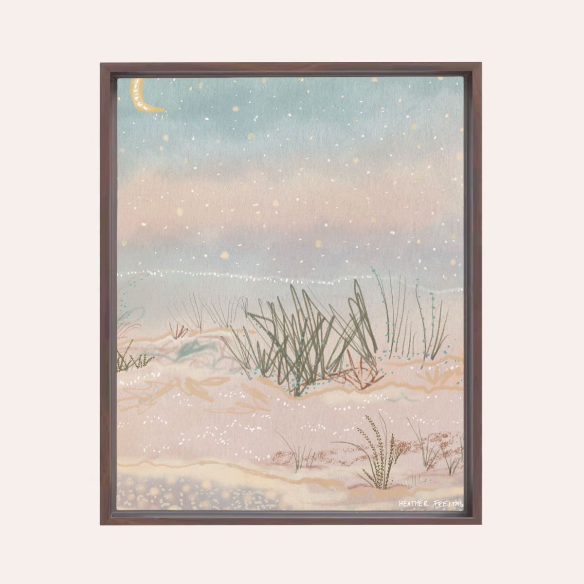 Salt | Framed Fine Art Canvas Print | Multiple Sizes-zoom-1