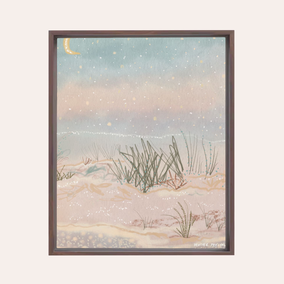 Salt | Framed Fine Art Canvas Print | Multiple Sizes