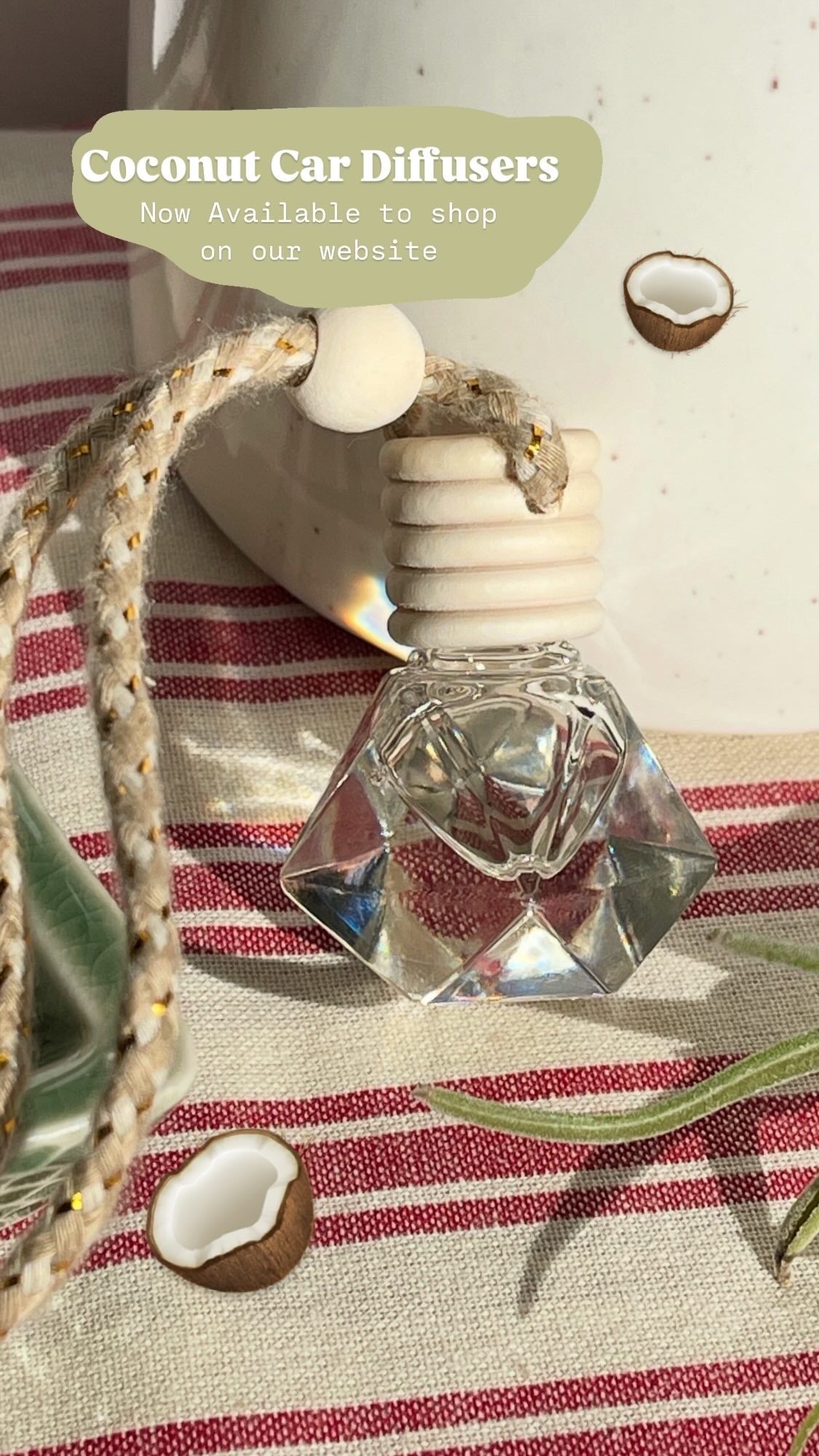 The Original Coconut Car Diffuser - Aware House