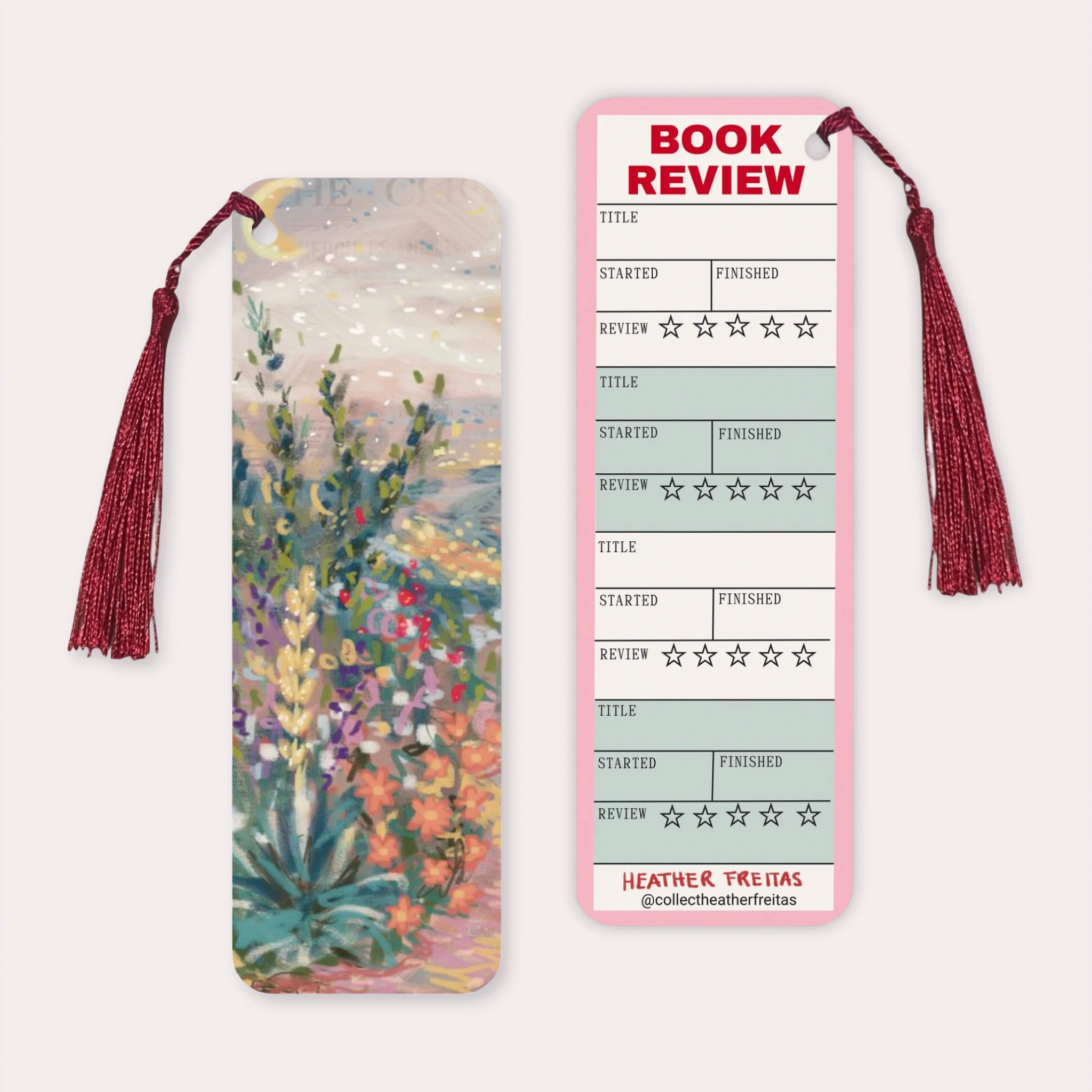 Pastel Desert Soft Touch Premium Bookmark-zoom-1