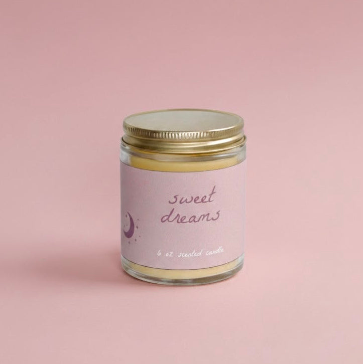 Sweet Dreams Aromatherapy Beeswax Candle
