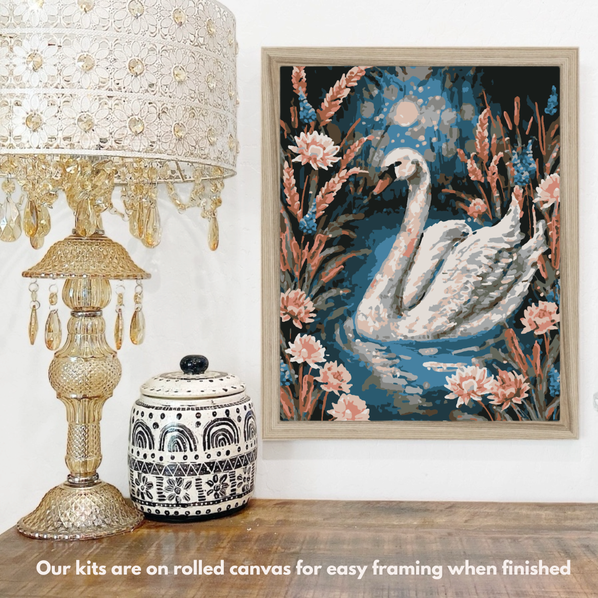 Serenity Swans Paint by Numbers Kit