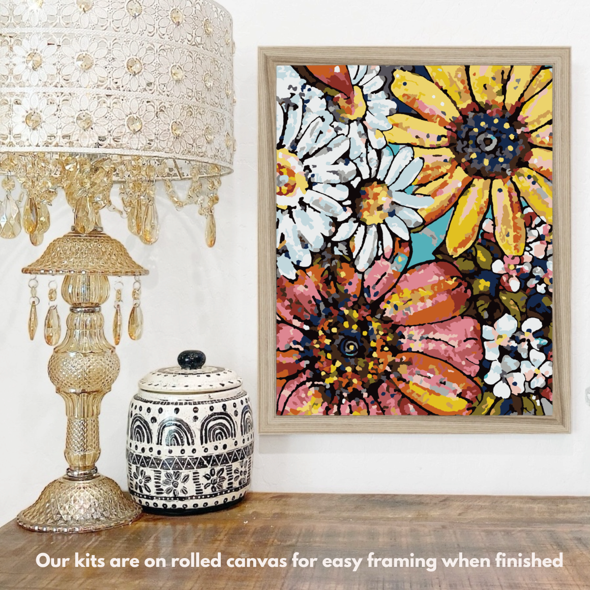 Flower Power Paint by Numbers Kit