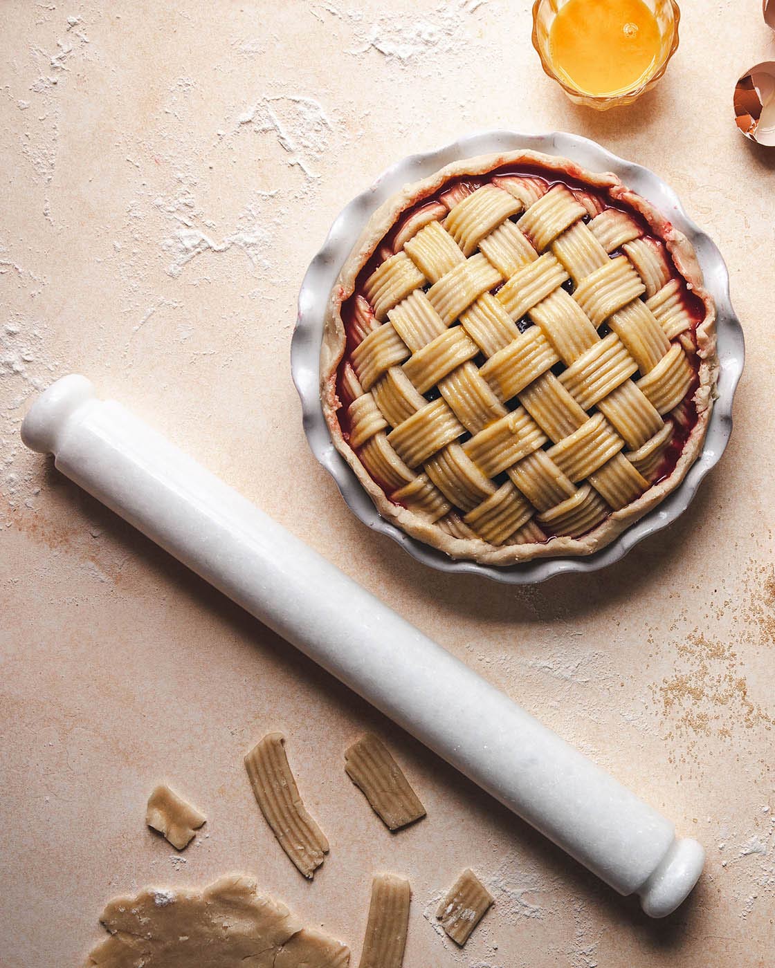 Baker's Marble Rolling Pin - Aware House - Farmhouse Pottery - 
