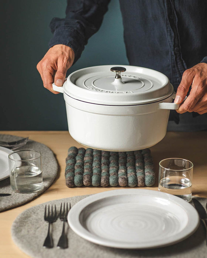 Artisan Felt Pom Pom Trivet-zoom-