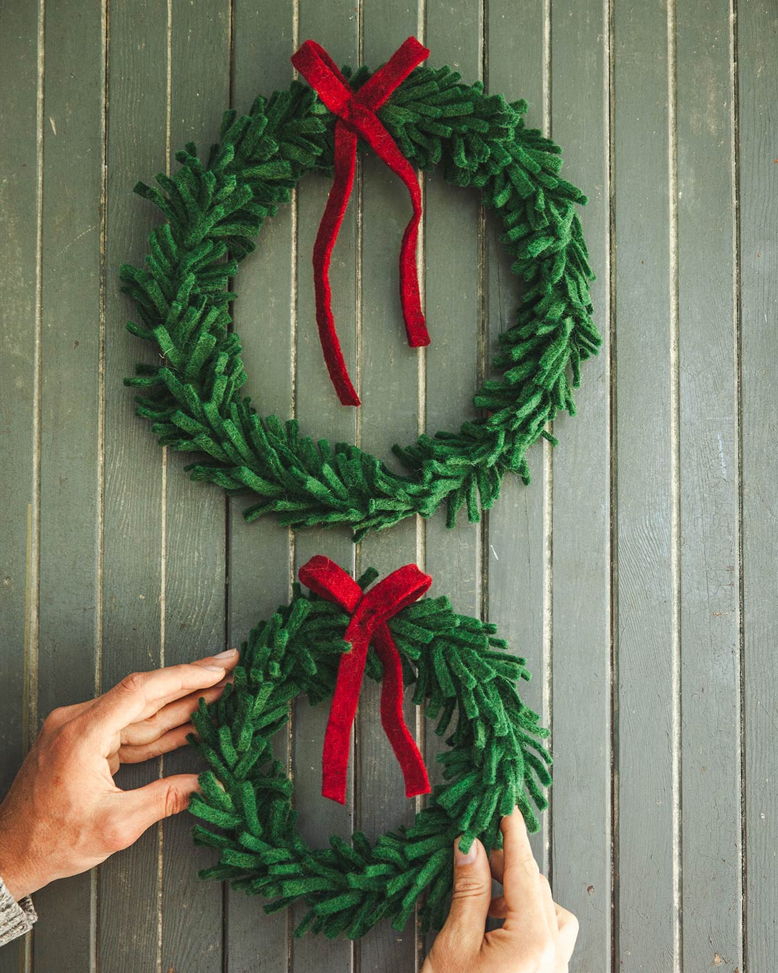 Artisan Felted Wool Wreath-3