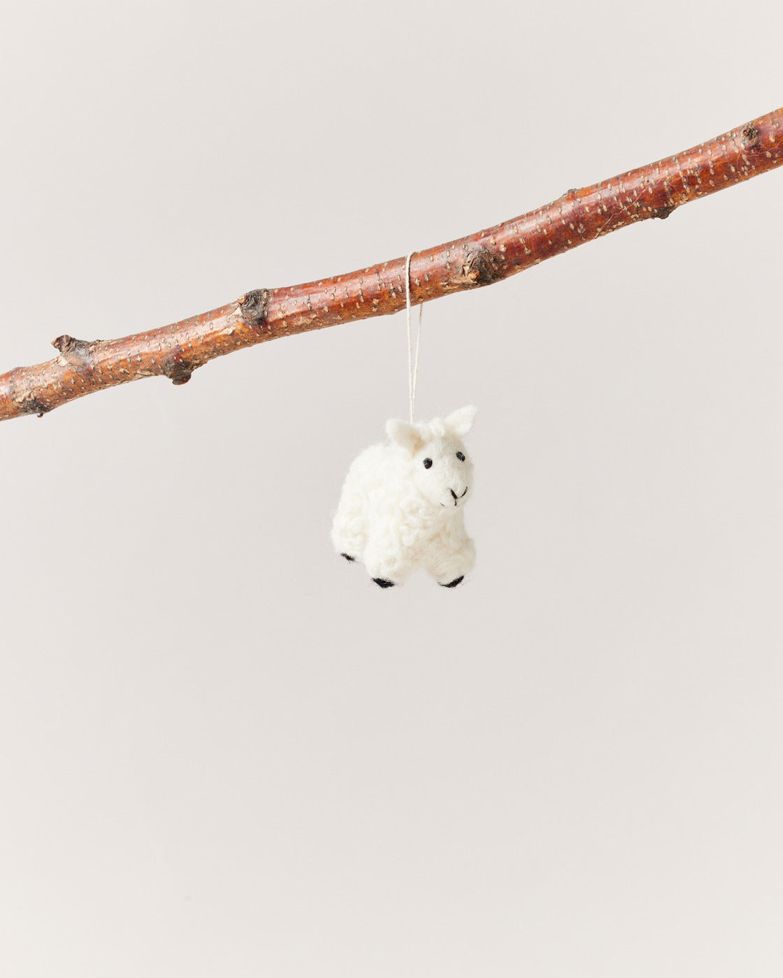 Felted Sheep Ornament-zoom-2