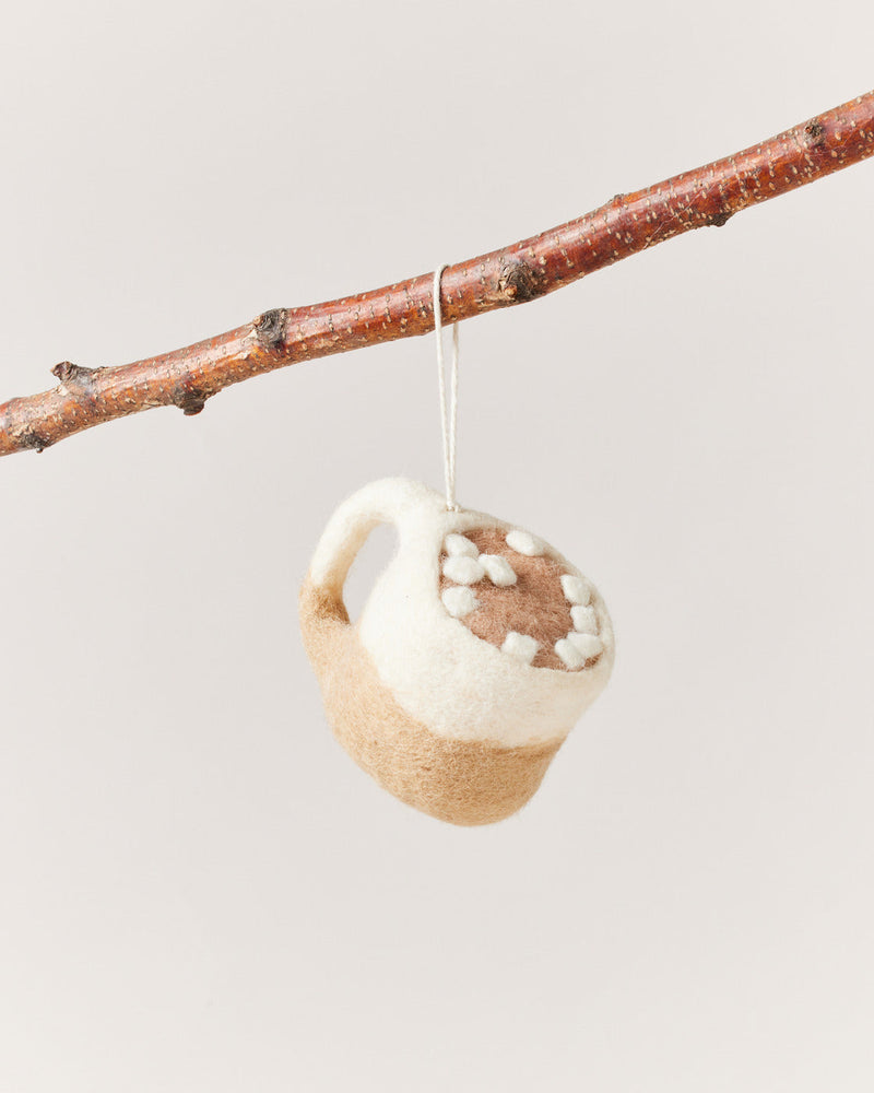 Felted Silo Mug with Hot Cocoa Ornament-zoom-
