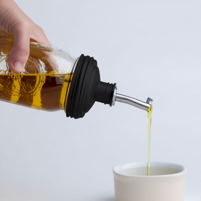 ® Jar Pour Spout Lid Oil Spout &amp Dispenser Regular Mouth