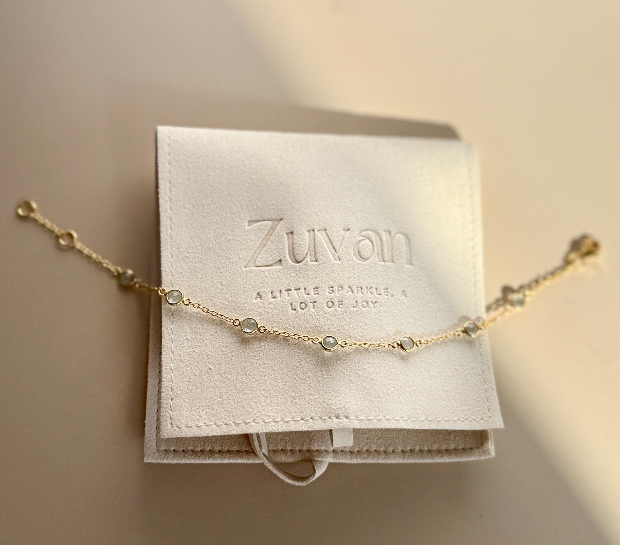 June Birthstone Moonstone Bracelet | Sterling Silver & Gold Gemstone Jewelry - Aware House
