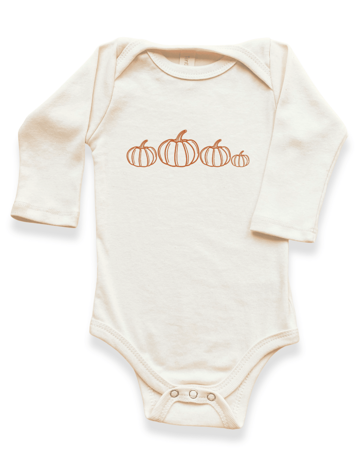 Pumpkin Patch Art Organic Bodysuit Long Sleeve - Aware House - Tenth & Pine -