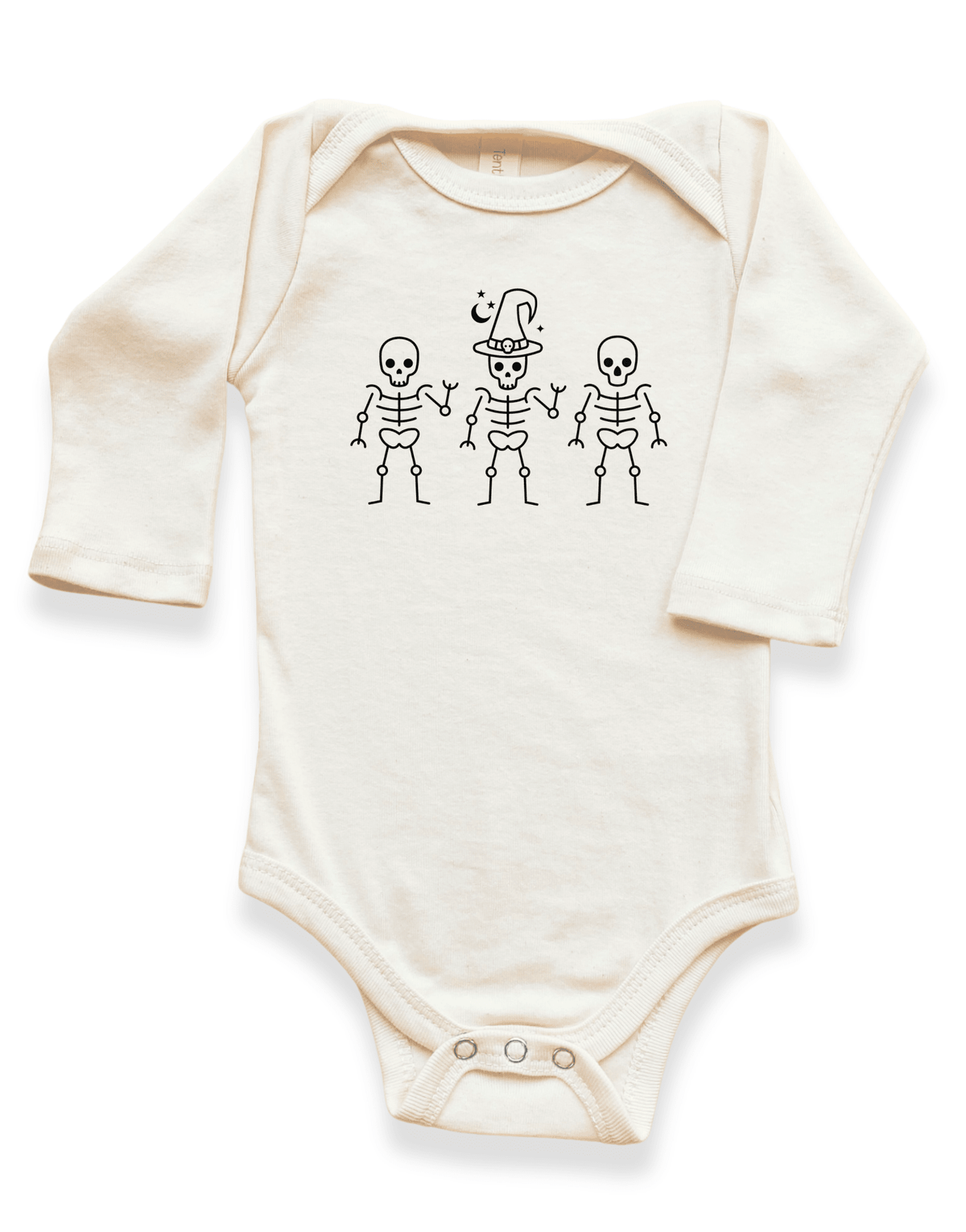 Skeletons Organic Bodysuit Long Sleeve - Aware House - Tenth & Pine -