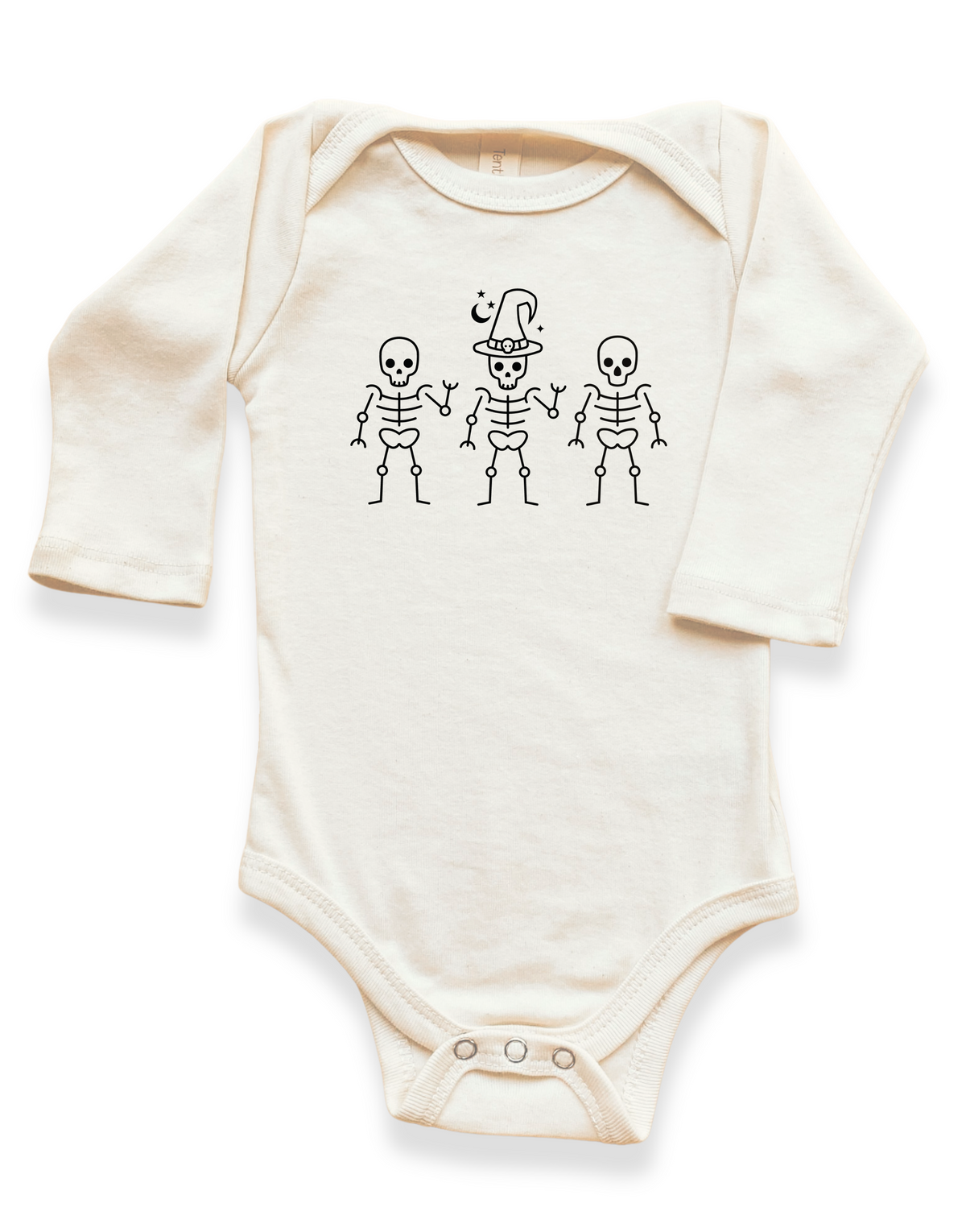 Skeletons Organic Bodysuit Long Sleeve-zoom-1