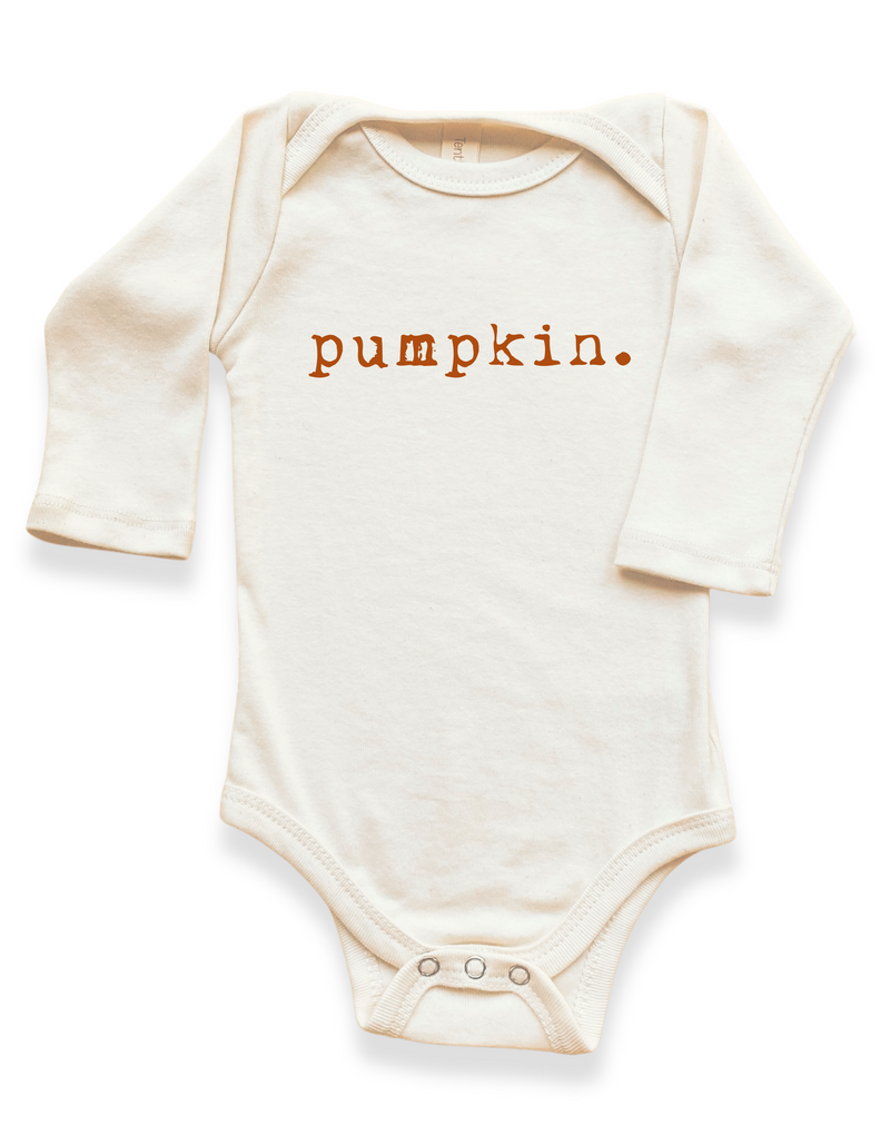 Pumpkin Organic Bodysuit Long Sleeve-zoom-