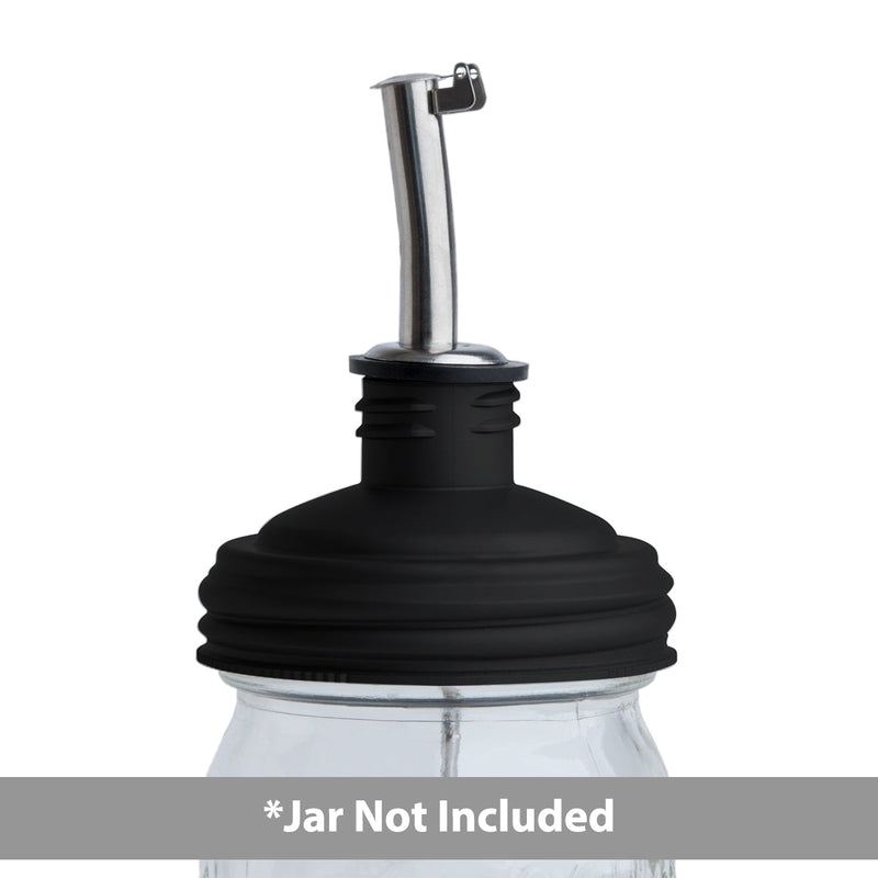 reCAP® Mason Jar Pour Spout Lid | Olive Oil Spout & Dispenser | Regular Mouth-zoom-