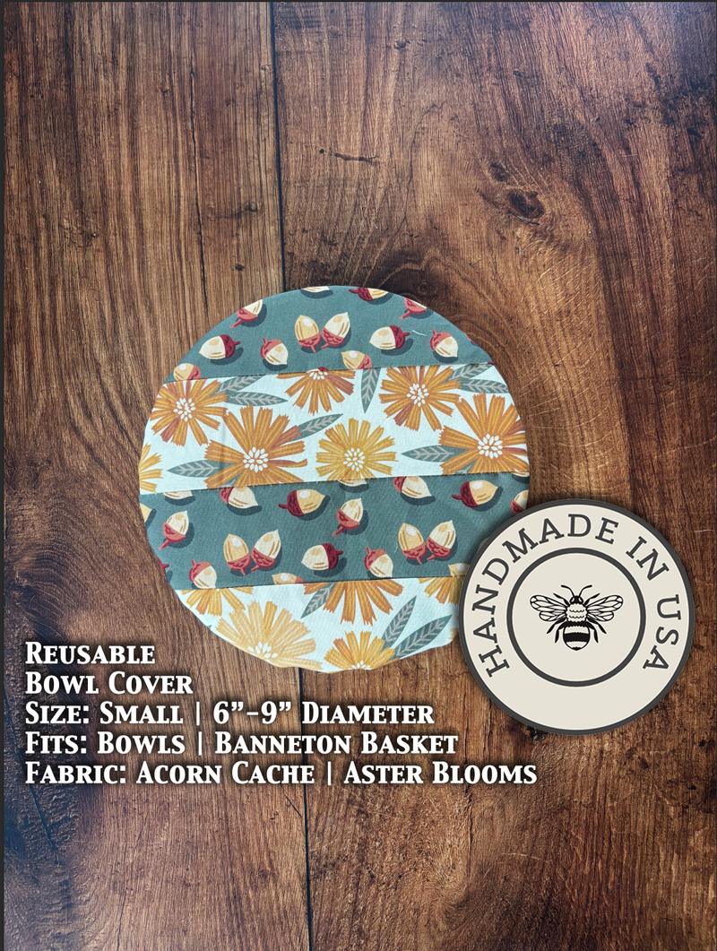 Small Reusable Cotton Bowl & Banneton Cover | Eco-Friendly Kitchen Cover-zoom-