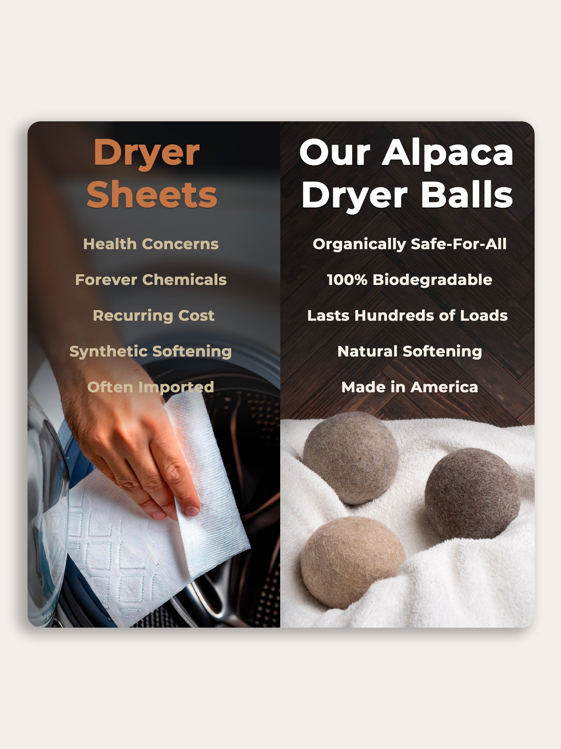 Alpaca Dryer Balls Pack of Three-3