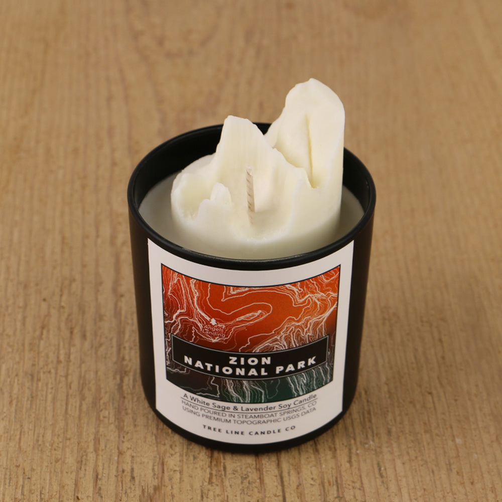 Zion National Park Candle | 3D Angels Landing Soy Candle-1