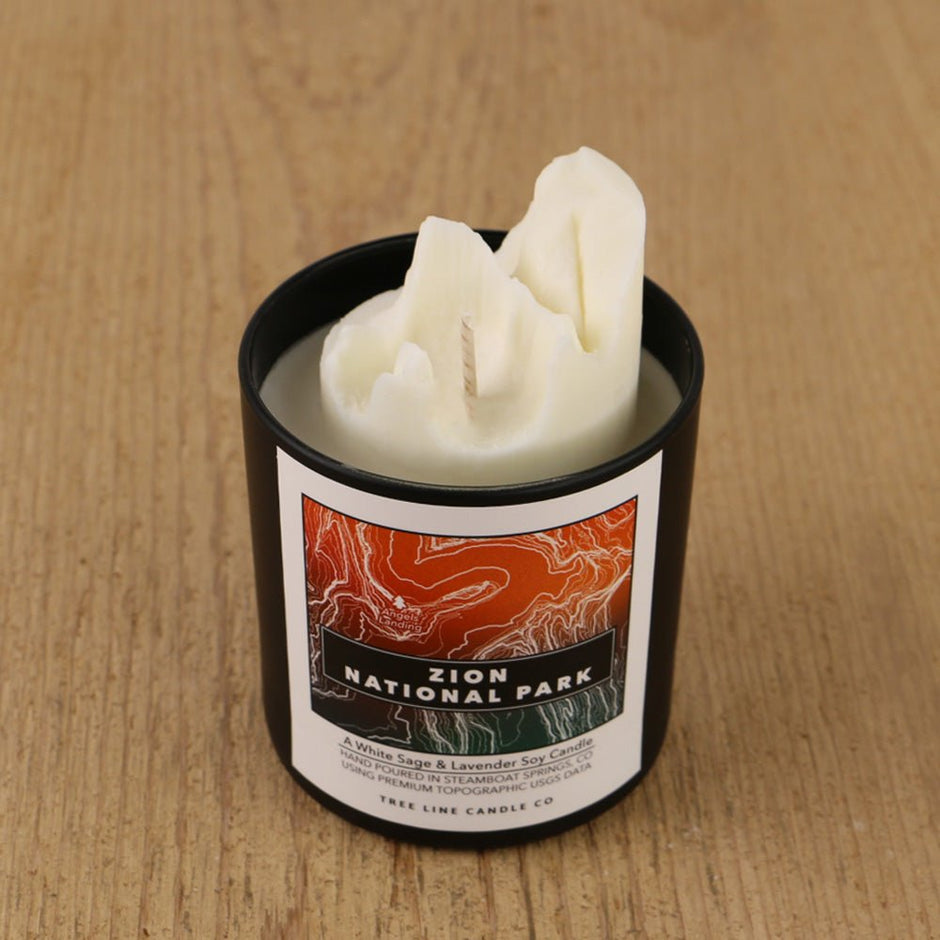 Zion National Park Candle | 3D Angels Landing Soy Candle - Aware House - Tree Line Candle Co -