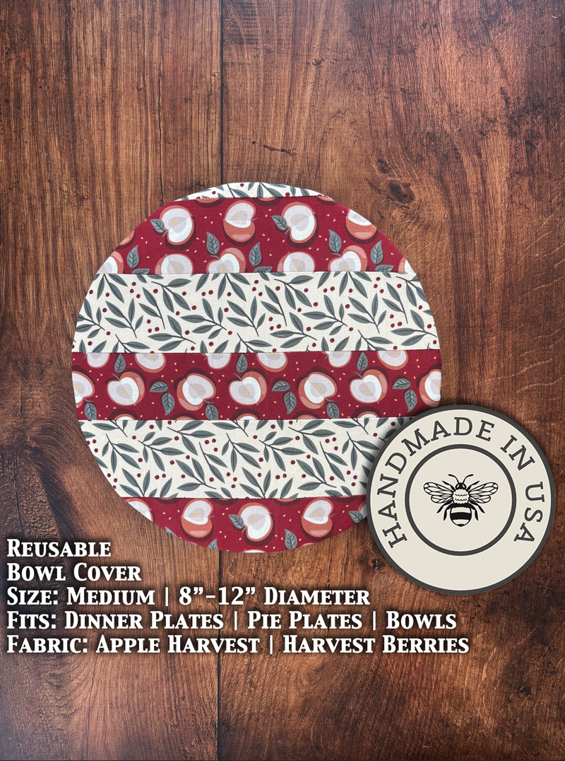 Medium Reusable Cotton Bowl & Banneton Cover | Eco-Friendly Kitchen Cover-zoom-