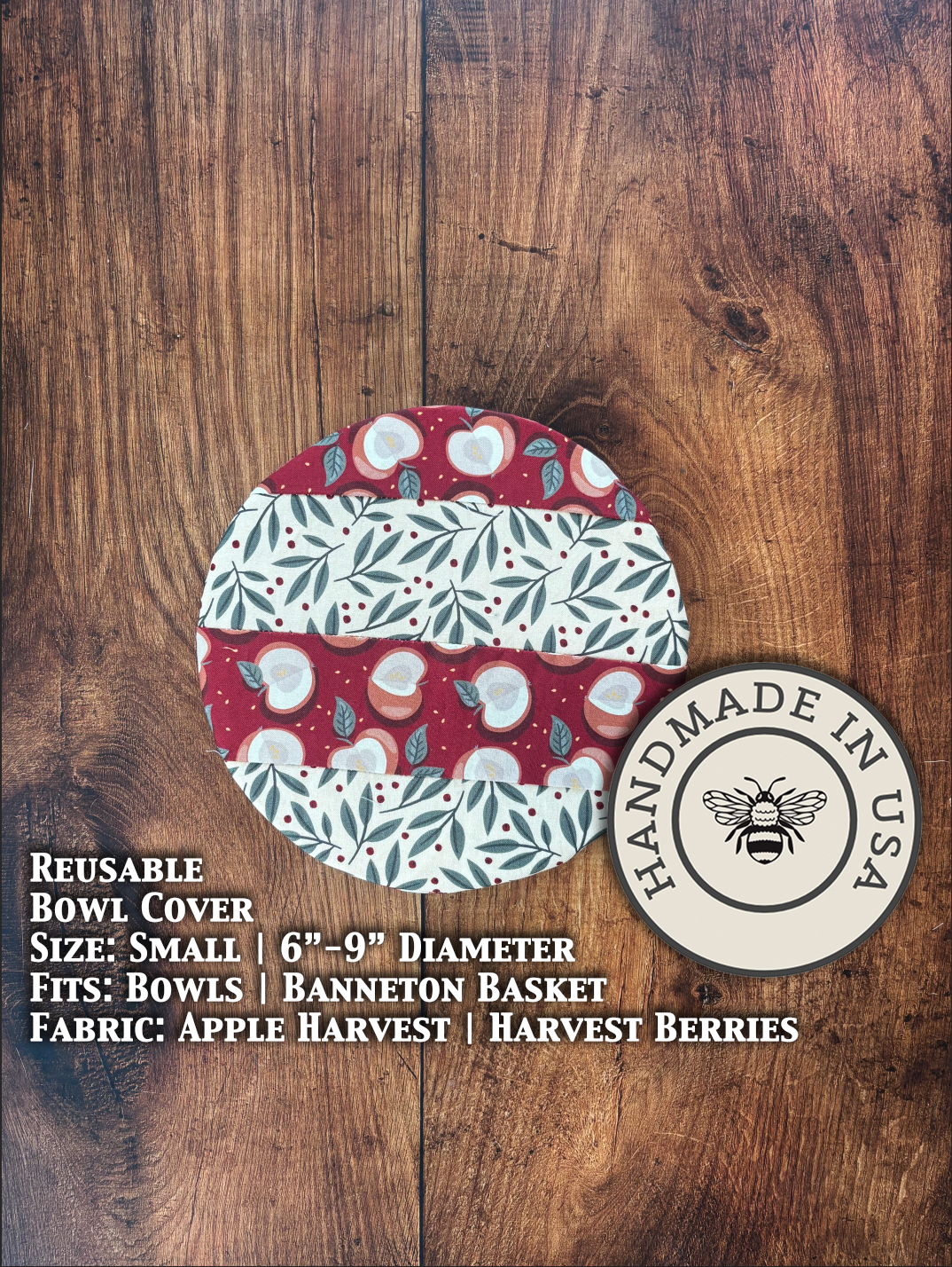 Small Reusable Cotton Bowl & Banneton Cover | Eco-Friendly Kitchen Cover-59