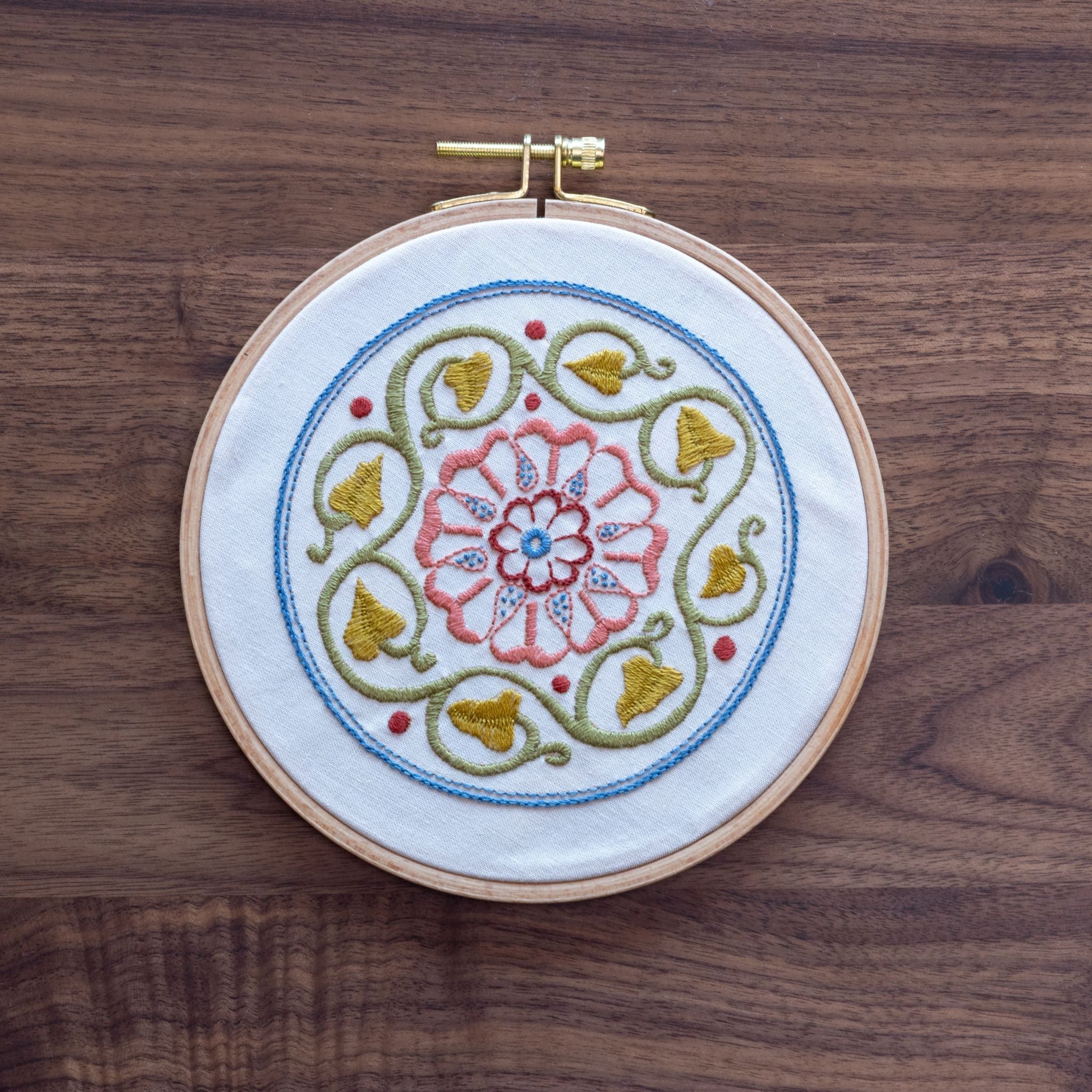 Arcadian Rose Stick-and-Stitch