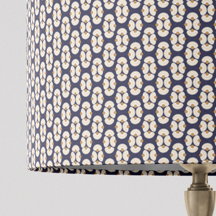 Navy Patterned Lampshade in ARMADA-zoom-4