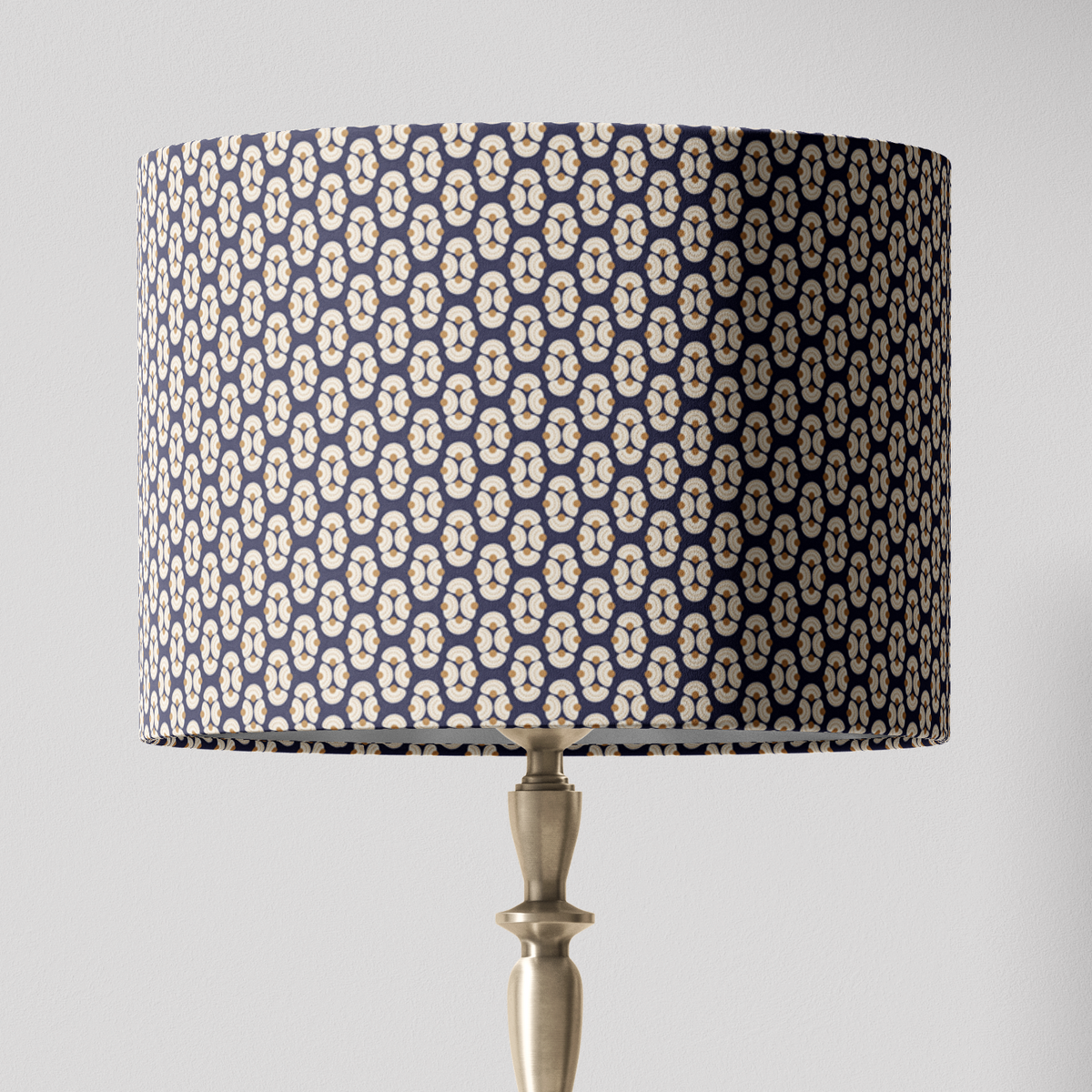 Navy Patterned Lampshade in ARMADA-zoom-3