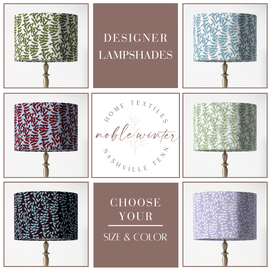 Olive Green Lampshade in ASHFORD IVY-zoom-5