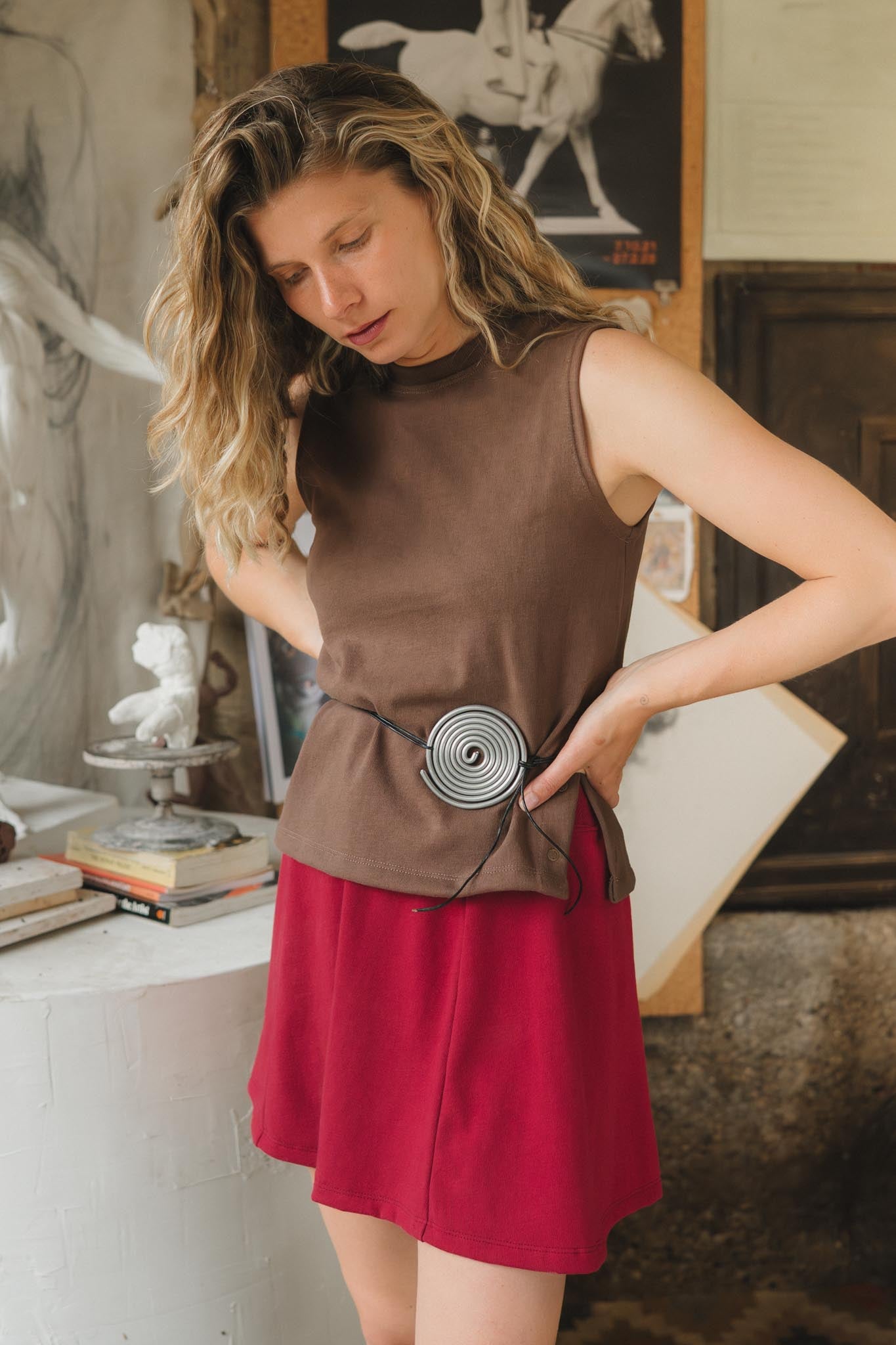 Cleo Tank | Umber-zoom-5