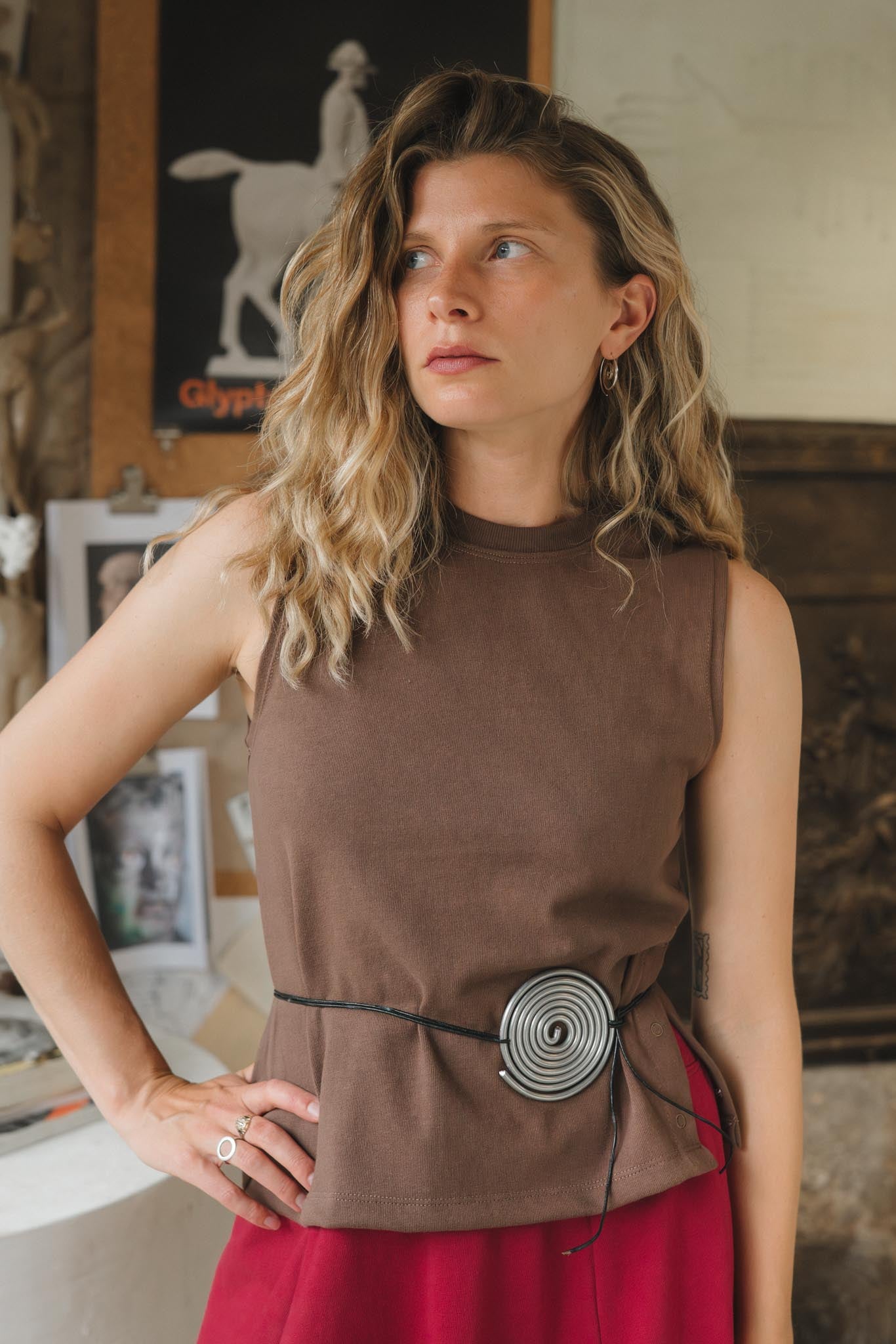 Cleo Tank | Umber-zoom-3