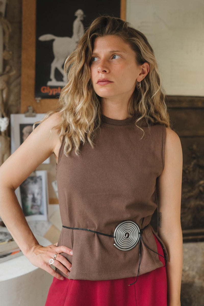 Cleo Tank | Umber-zoom-