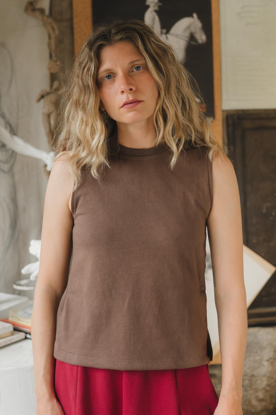 Cleo Tank | Umber