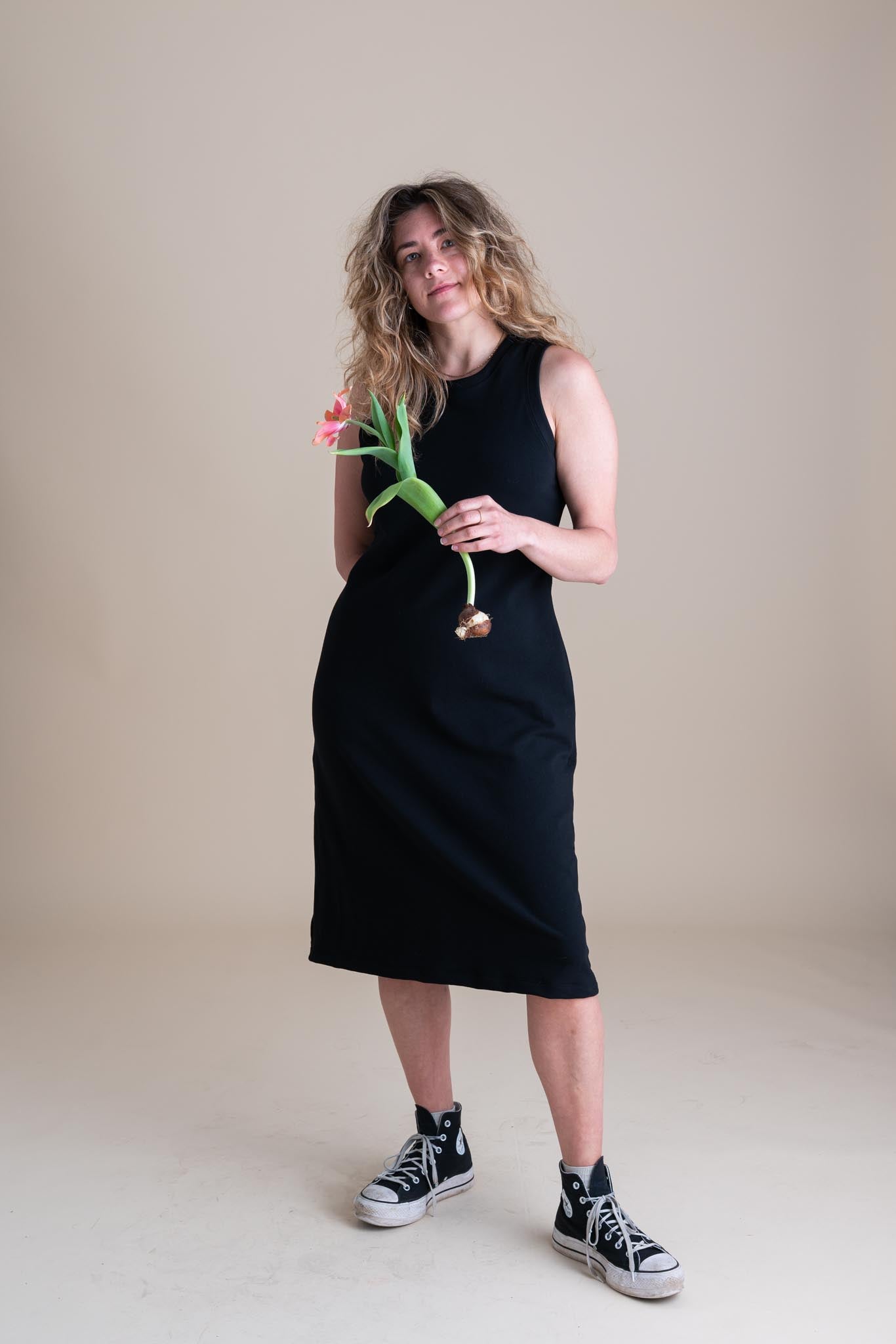 Serena Dress | Licorice-zoom-6