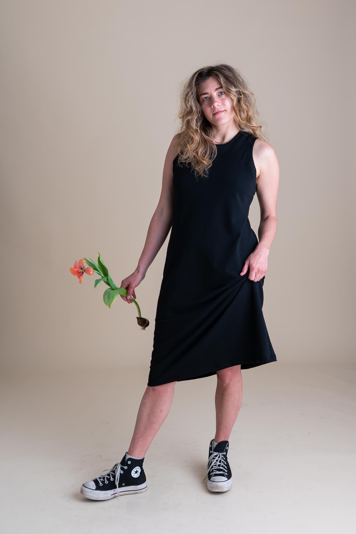 Serena Dress | Licorice-zoom-5