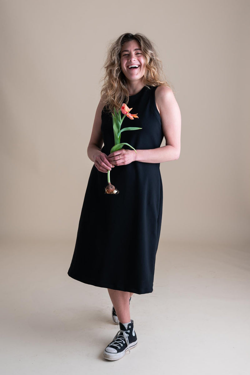 Serena Dress | Licorice-zoom-