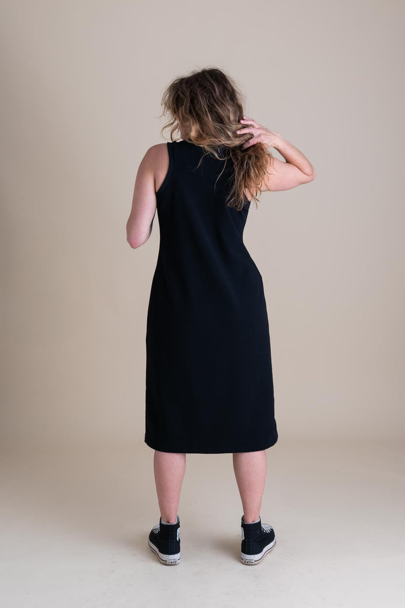 Serena Dress | Licorice-zoom-