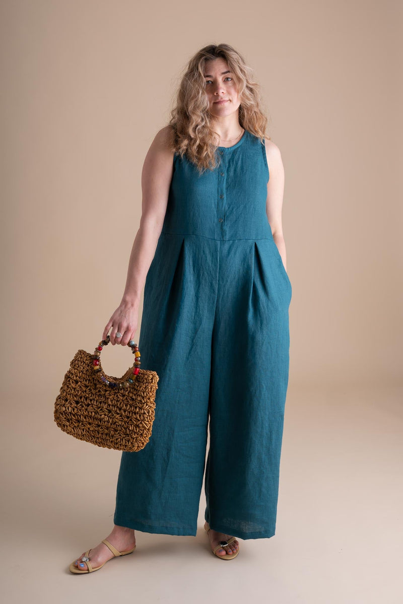 Terrace Jumpsuit | Peacock-zoom-